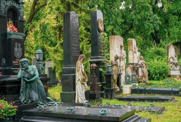 Farewell and funeral ceremony at the cemetery